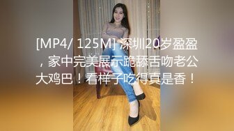 [MP4/ 125M] 深圳20岁盈盈，家中完美展示跪舔舌吻老公大鸡巴！看样子吃得真是香！