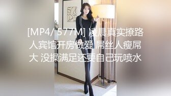 [MP4/ 577M] 凌晨真实撩路人宾馆开房做爱 屌丝人瘦屌大 没操满足还要自己玩喷水