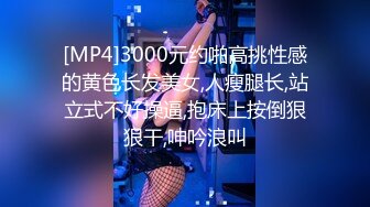 [MP4]3000元约啪高挑性感的黄色长发美女,人瘦腿长,站立式不好操逼,抱床上按倒狠狠干,呻吟浪叫