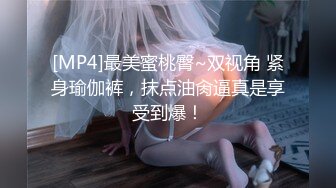 [MP4]最美蜜桃臀~双视角 紧身瑜伽裤，抹点油肏逼真是享受到爆！