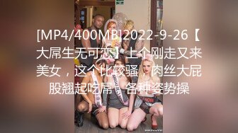 [MP4/400MB]2022-9-26【大屌生无可恋】上个刚走又来美女，这个比较骚，肉丝大屁股翘起吃屌，各种姿势操