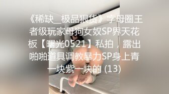 《稀缺__极品狠货》字母圈王者级玩家母狗女奴SP界天花板【曙光0521】私拍，露出啪啪道具调教暴力SP身上青一块紫一块的 (13)