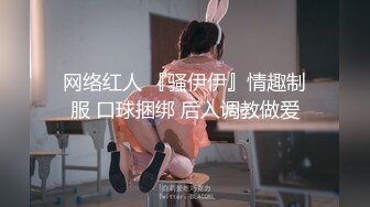 网络红人 『骚伊伊』情趣制服 口球捆绑 后入调教做爱