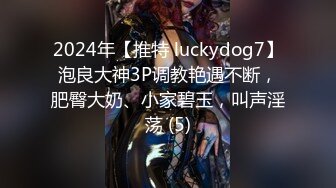 2024年【推特 luckydog7】泡良大神3P调教艳遇不断，肥臀大奶、小家碧玉，叫声淫荡 (5)